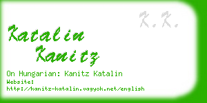 katalin kanitz business card